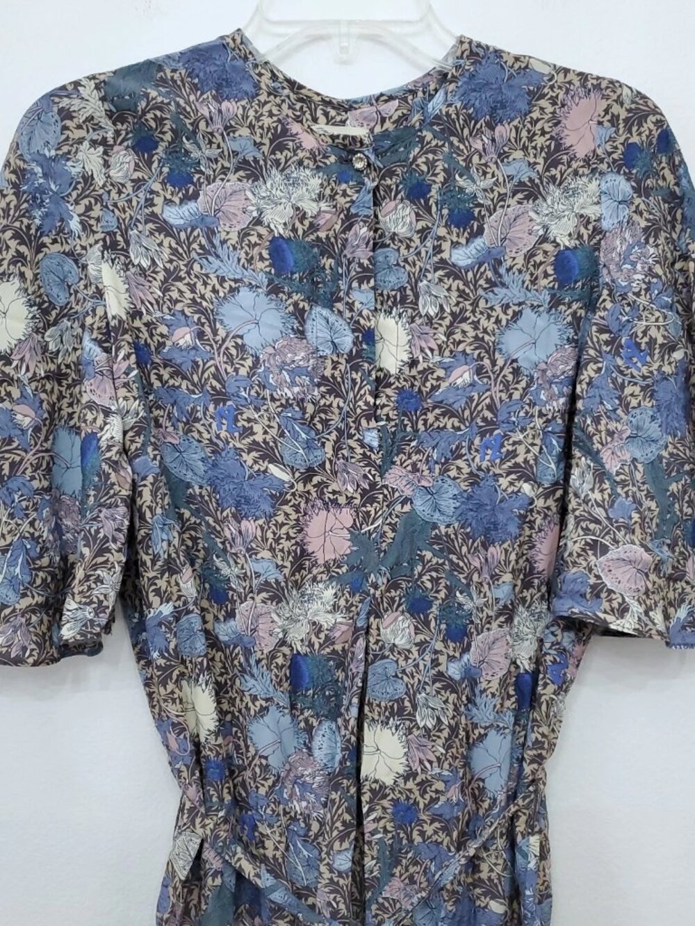 Zadig & Voltaire Rhona Wild Garden Floral Flutter Sleeve Women's Dress Size XS - Picture 3 of 13